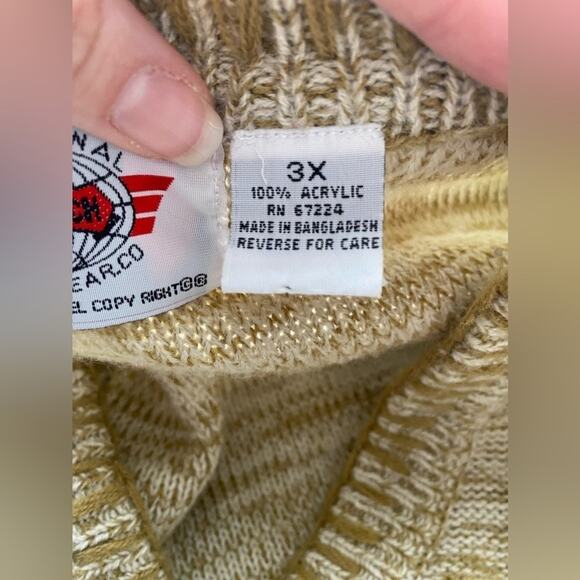 Vintage International Sportswear Co. Women's 3X Extra Touch Sweater 100% Acrylic - Picture 7 of 9